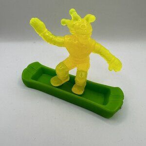 1998 Wendy’s Kids Meal Snowboard Snowboarding Yellow Iridescent Guy